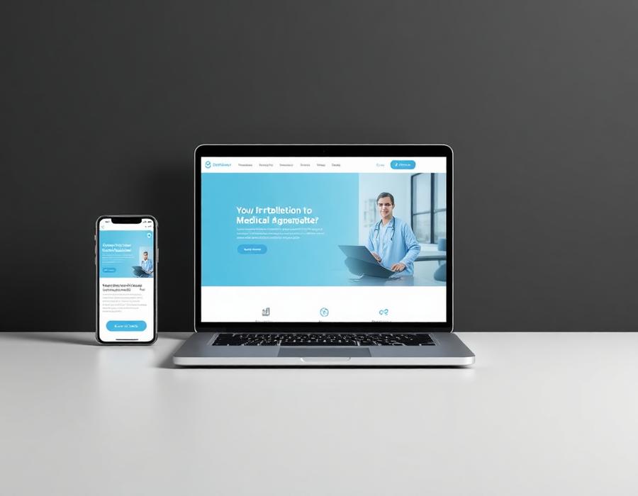 Clearview Clinic Medical website shown on desktop and mobile