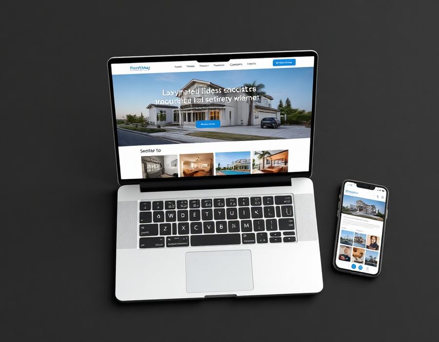 Harbour Estates Real Estate website shown on desktop and mobile