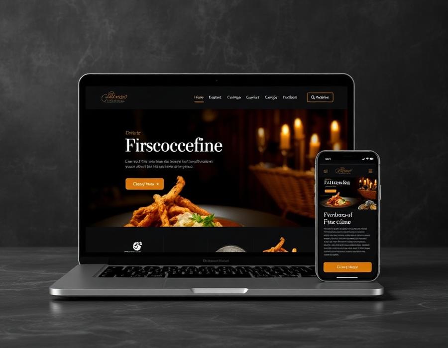 Maison Verde Restaurant website shown on desktop and mobile